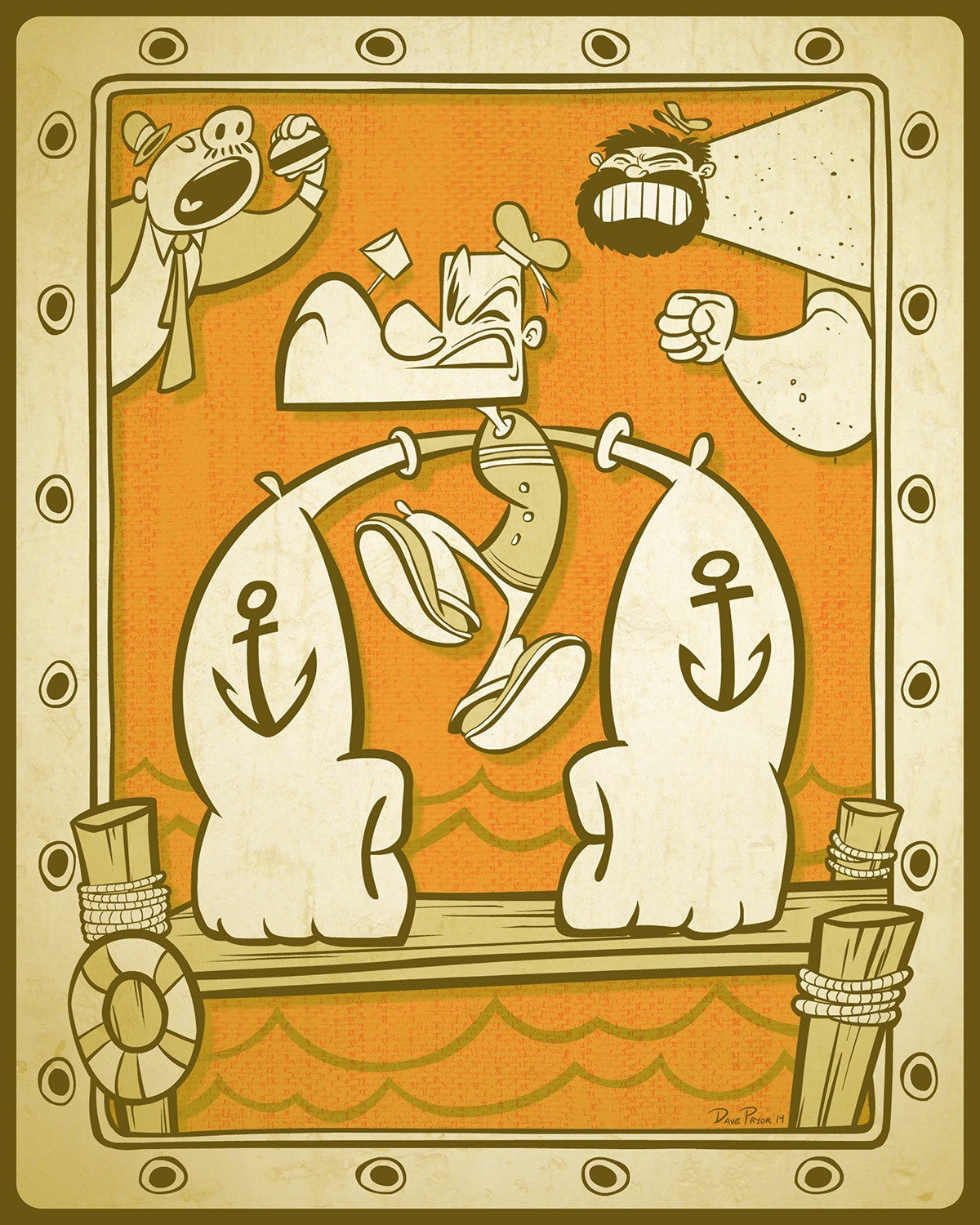 "Burgers, Bruisers and Brawn" by Dave Pryor - FF - Hero Complex Gallery