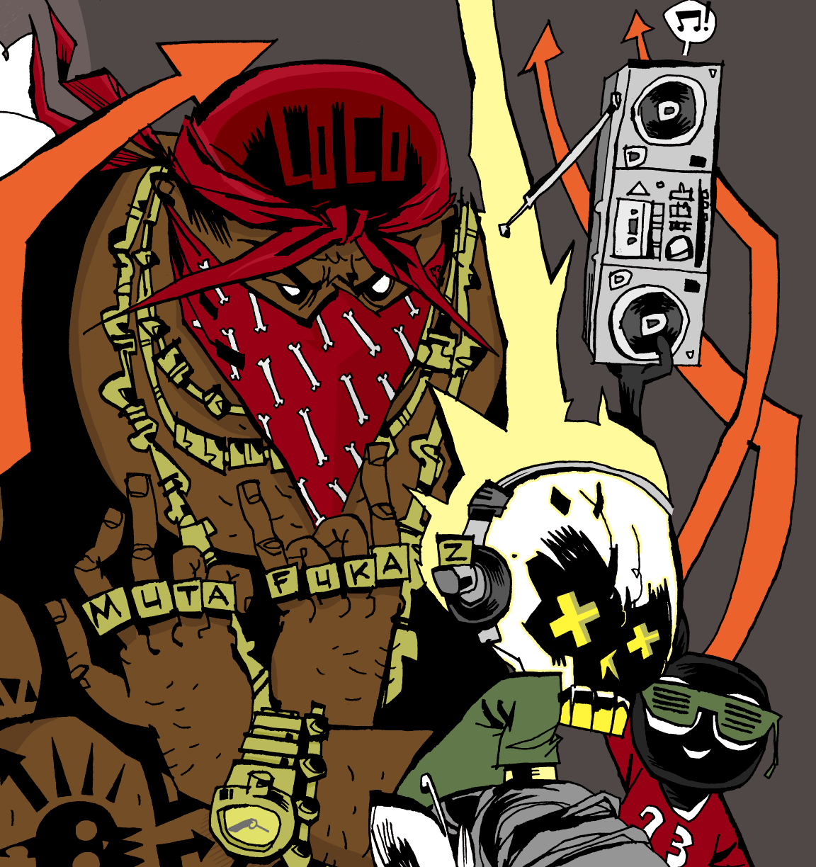 "Mutafuckaz" by Jim Mahfood - Hero Complex Gallery
 - 2