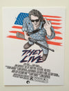 "They Live" Red/Blue Handbill by Patrick Connan - Hero Complex Gallery