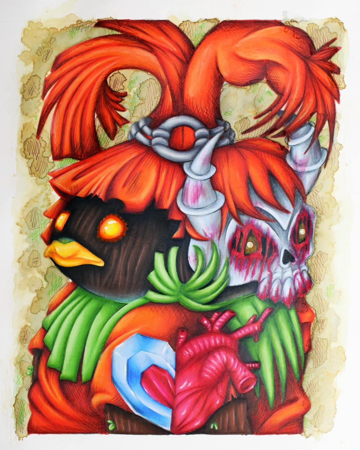 "Skull Kid" by Michelle Spadaro - Hero Complex Gallery